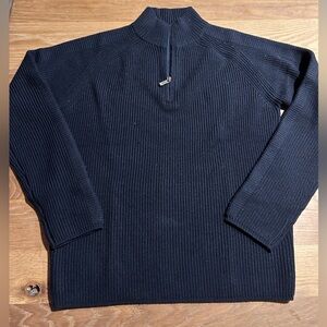 ZEGNA Sport 100% Wool Quarted Zip Sweater - XL
